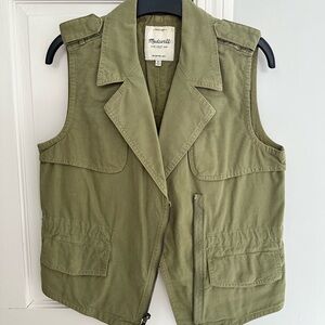 Madewell Olive Green Utility Vest